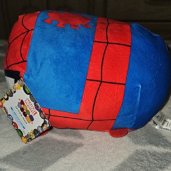 Marvel Disney Spiderman Tsum Tsum Stacking Pillow Top Plush Toy Red Blue White - Picture 4 of 12